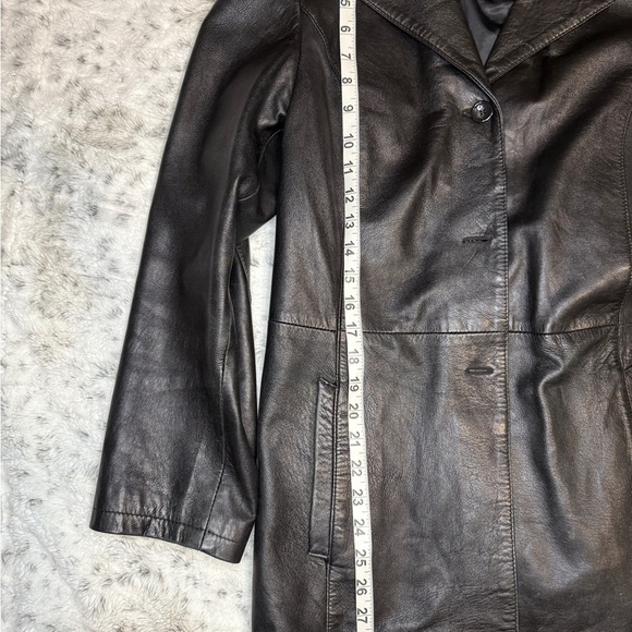 VERA PELLE Black Leather Jacket For Women  Made in Italy - Picture 4 of 7